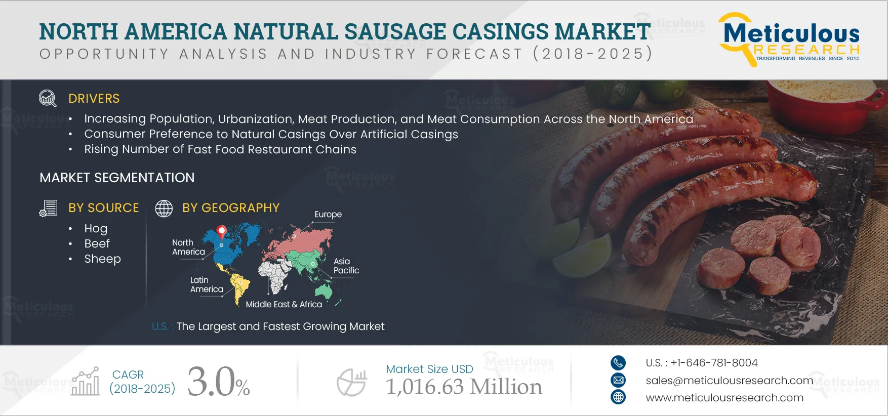 North America Natural Sausage Casings Market